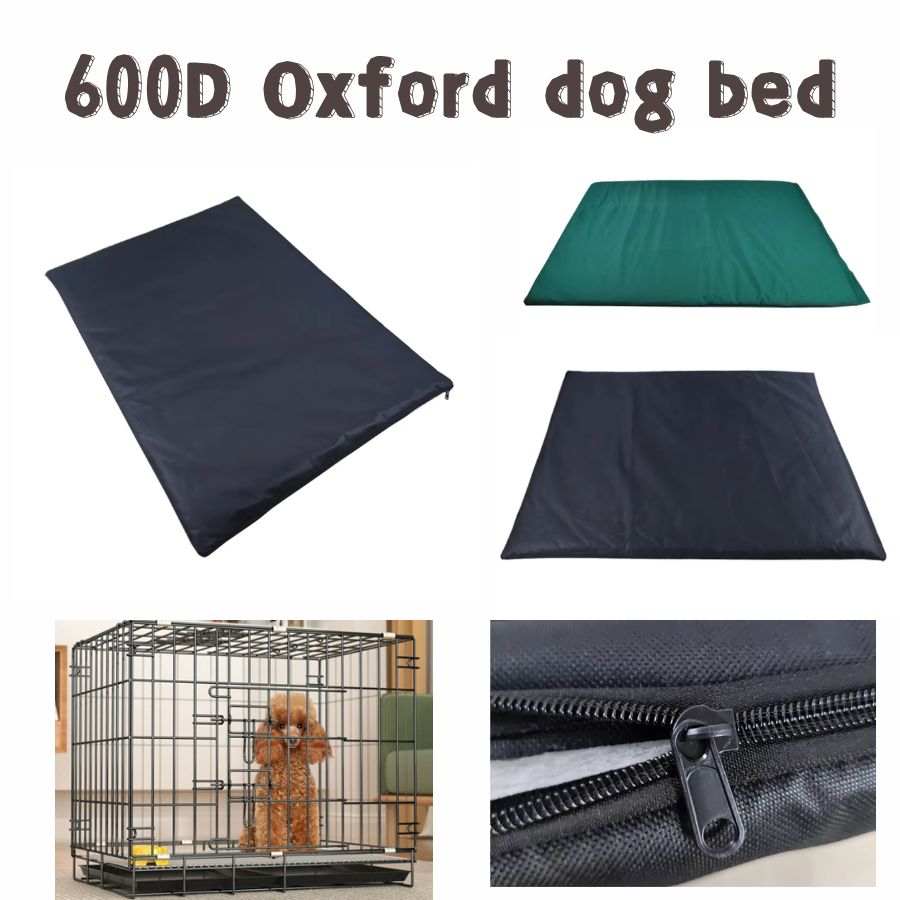 600D Oxford Cloth Dog Crate Mat Waterproof Anti Slip Heavy Duty Pet Mattress Wholesale Pet Shop Supply