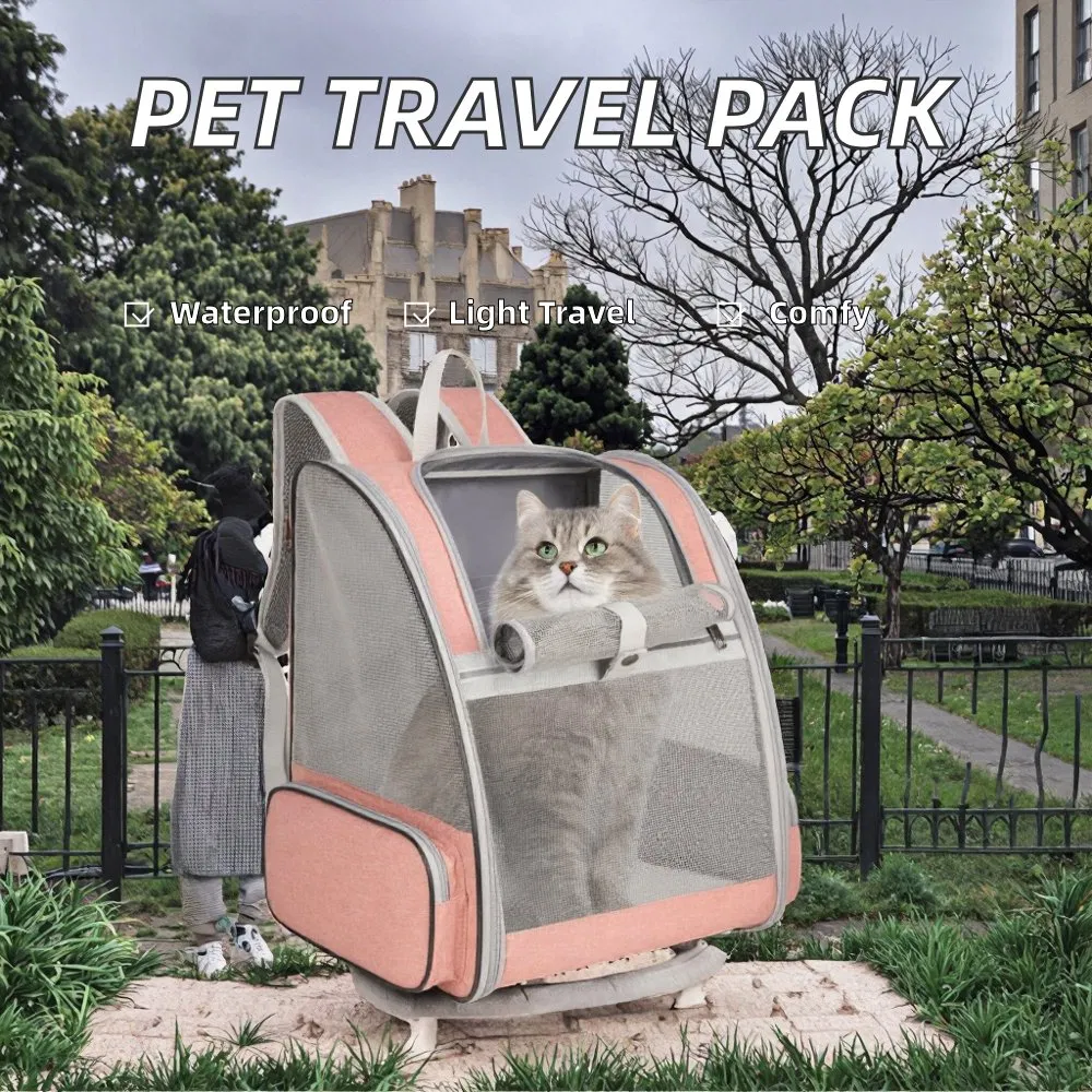 Lightweight Pet Carrier Backpack for Dogs and Cats with Bubble Design