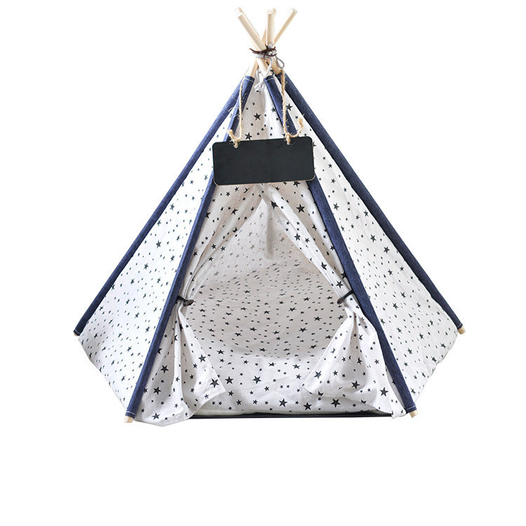 Wholesale Foldable Pet Teepee Cat Dog Pet Tent House Washable Dog Tent