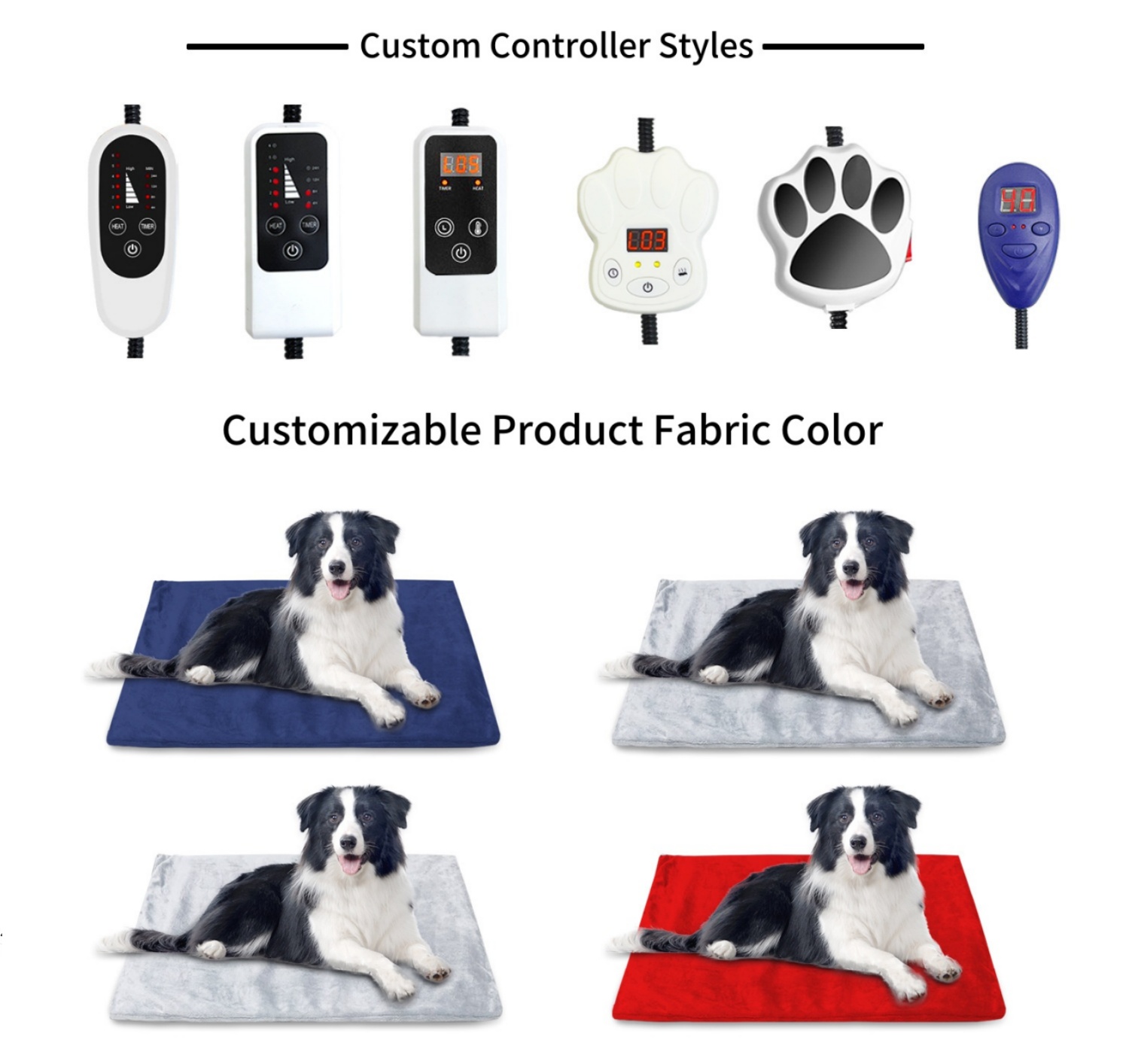 Overheat Protection Waterproof Adjustable Temperature Electric Blanket Pet Heating Pad Indoor Pet Heated Cat Bed for Dogs &amp; Cats
