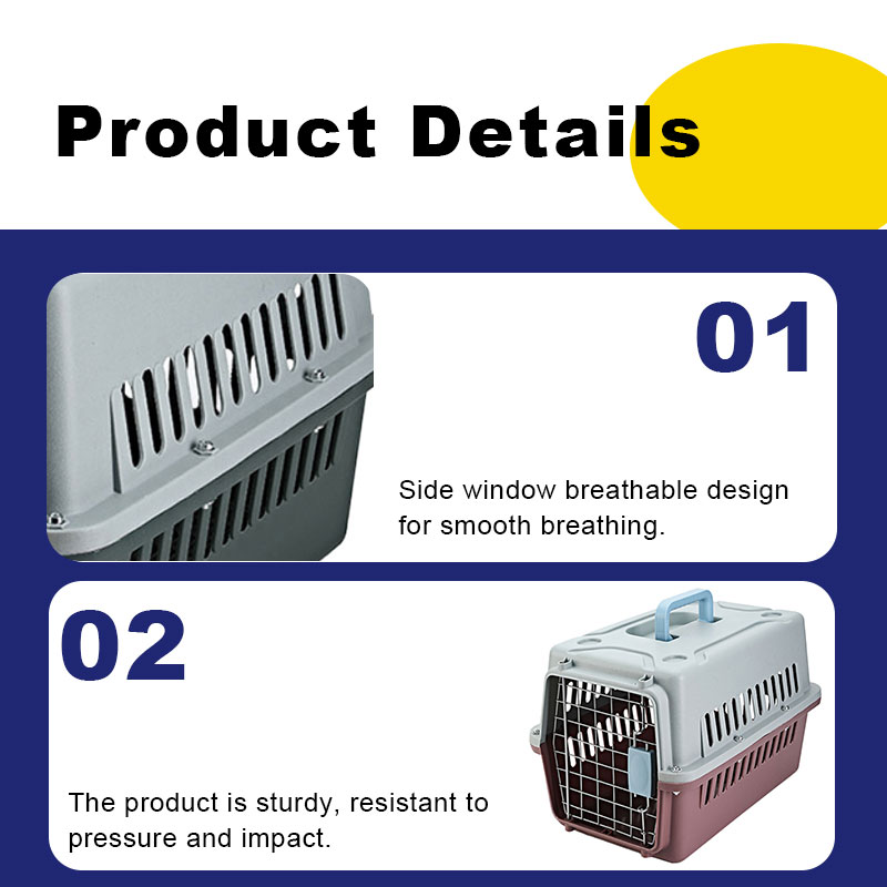 Fast Delivery Airline Approved Portable Plastic Large Air Travel Kennel on Wheels Pet Dog Cat Carrier Crate Cage for Sale