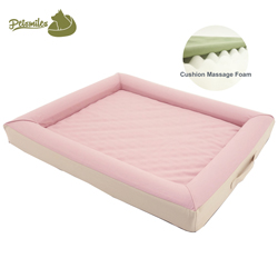 Rectangular Linen Fabric Dog Sofa Bed Comfortable Sustainable Pet Sofa Bed