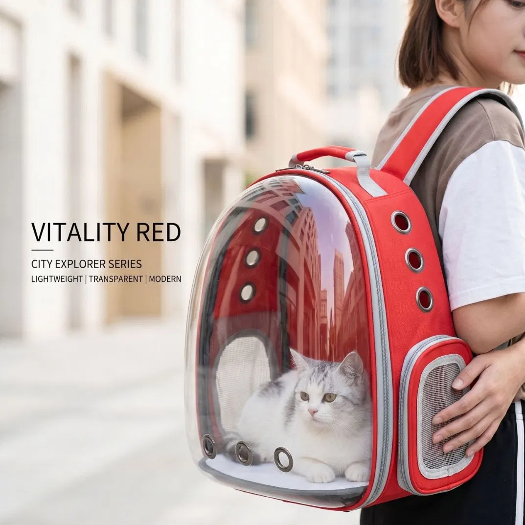 Transparent Space Capsule Pet Backpack, Breathable Travel Carrier