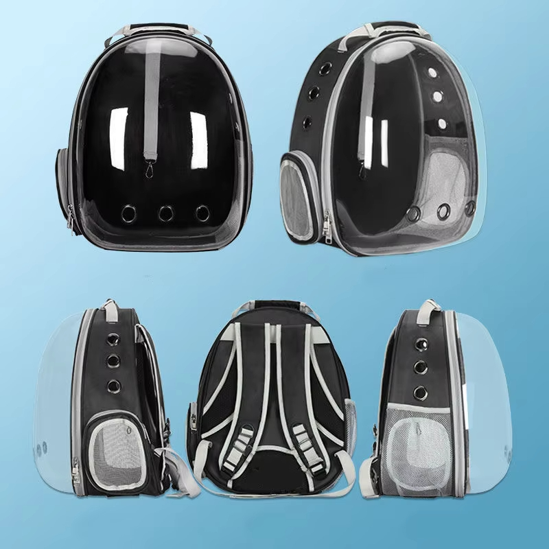 Durable Space Capsule Transparent Design Airline Approved Expandable Dog Carrier Bag Pet Backpack