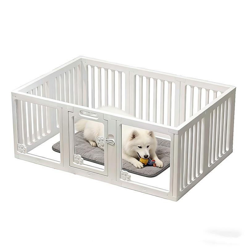 Superior Quality Modern Plastic Dog Playpen Easy Assemble Foldable Kennel Enclosure Easy Clean Feature for Small/Medium Puppies