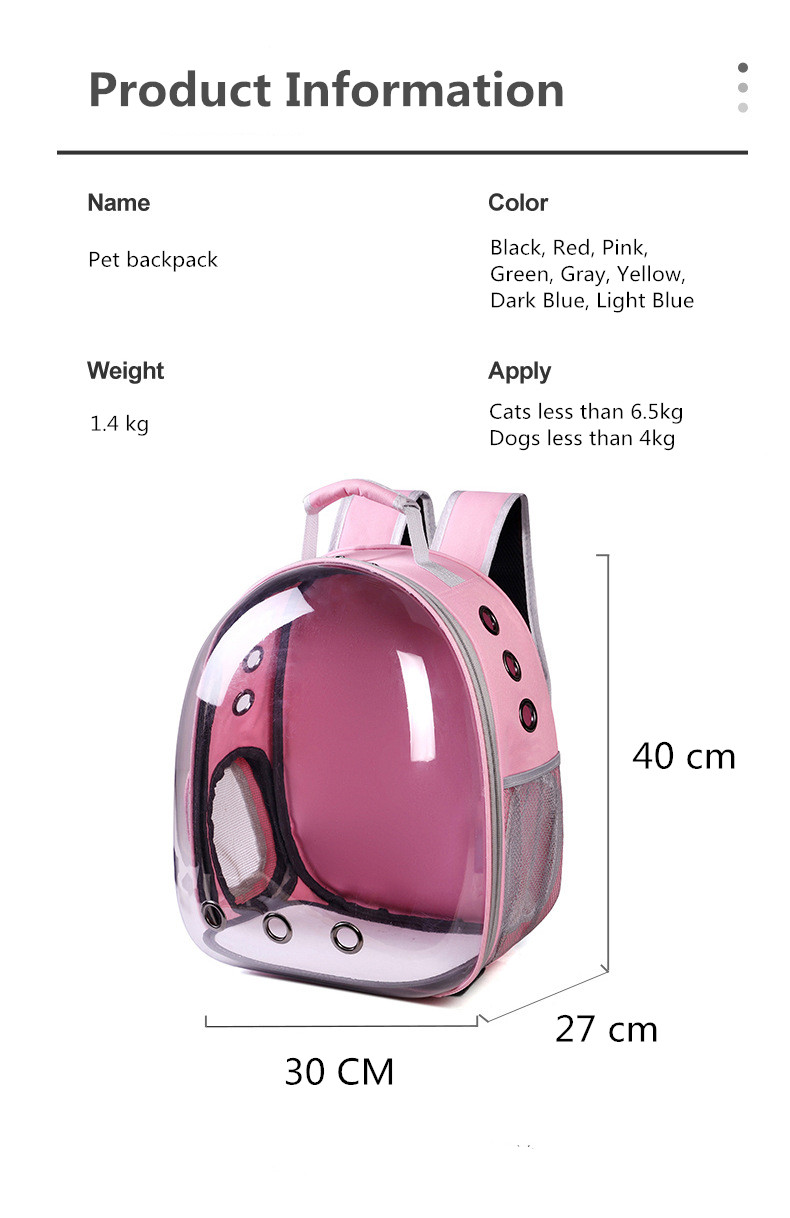Pet Backpack View 1