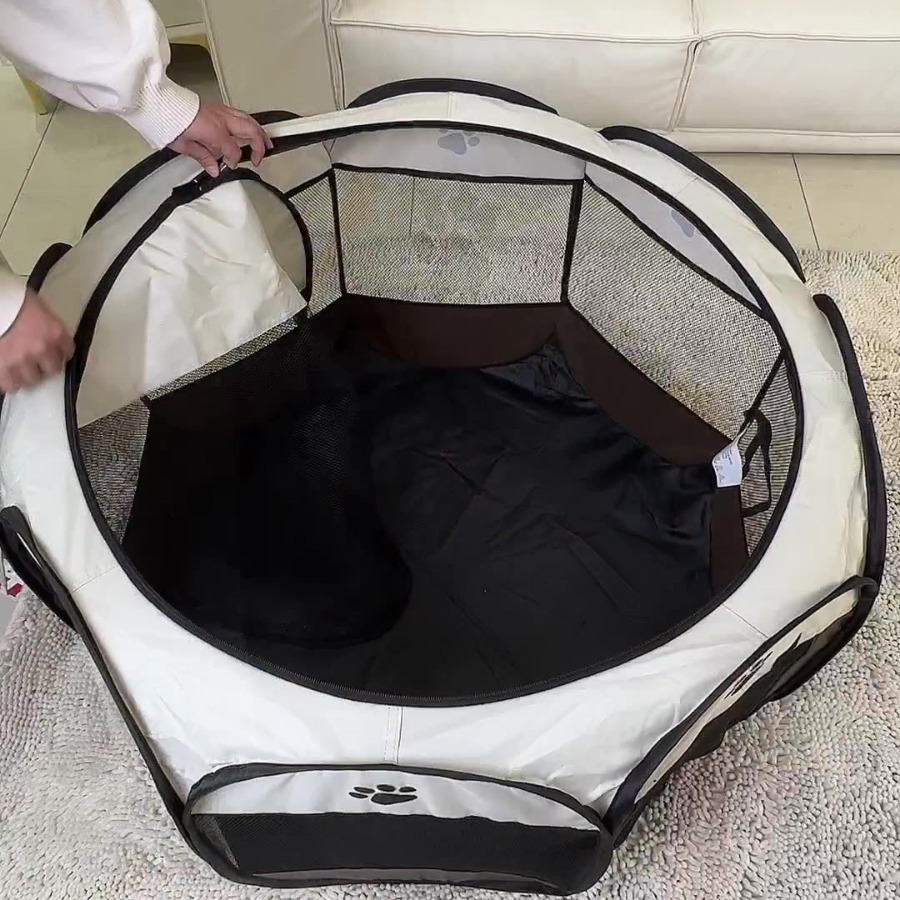8 Colors Outdoor Octagonal Pet Tent Pop up Breathable Dog Tent Foldable Playpen Pet Maternity Bed Room Waterproof Pet Dog Tent
