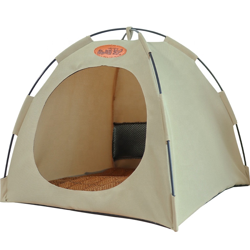 Dog Tent House Pet Teepee House Bed Breathable Washable Waterproof Indoor/Outdoor Foldable Pet Tent