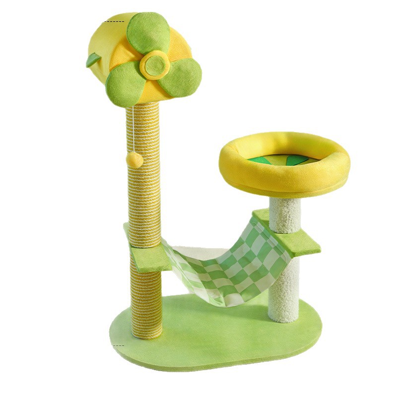 Small Summer Integrated Pet Ice Mat Cat Climbing Frame Scratching Board Nest Non-Occupied Cat Shelf and Supplies