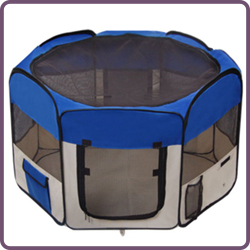 Portable Lightweight Eight-Panel Pet Playpen Strong Fabric Dog Exercise Playpen Pet Gates & Pens