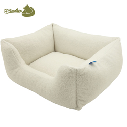Rectangular Linen Fabric Dog Sofa Bed Comfortable Sustainable Pet Sofa Bed