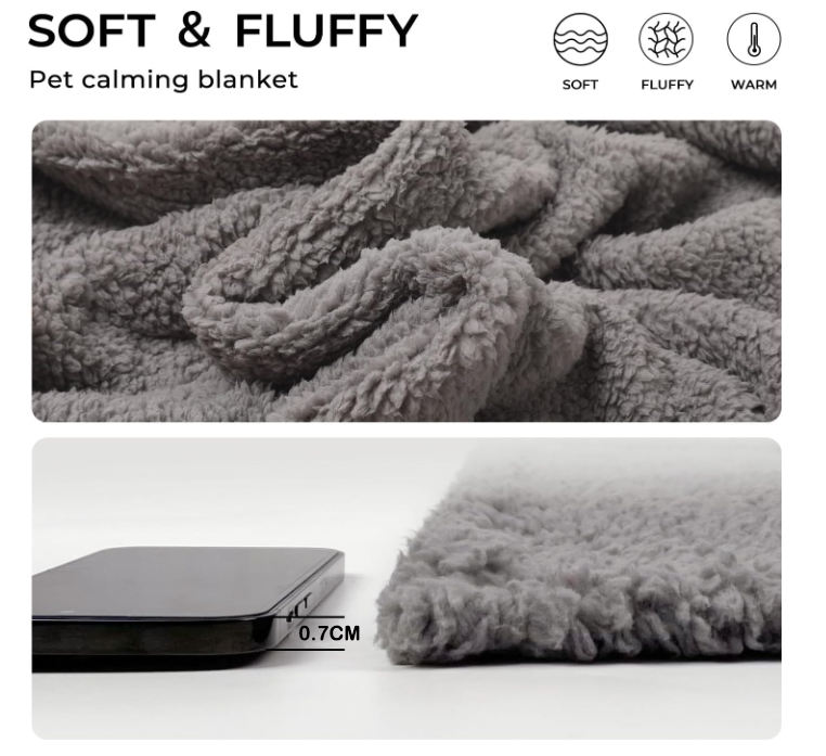 Kangdarpet Premium Soft Warm Faux Fur Pet Throw Blanket for Dogs, Cats &amp; Puppies - Beige Solid Color| Cozy Pet Bedding for Pets