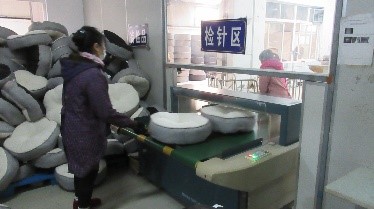 Needle detection quality control process ensuring pet product safety
