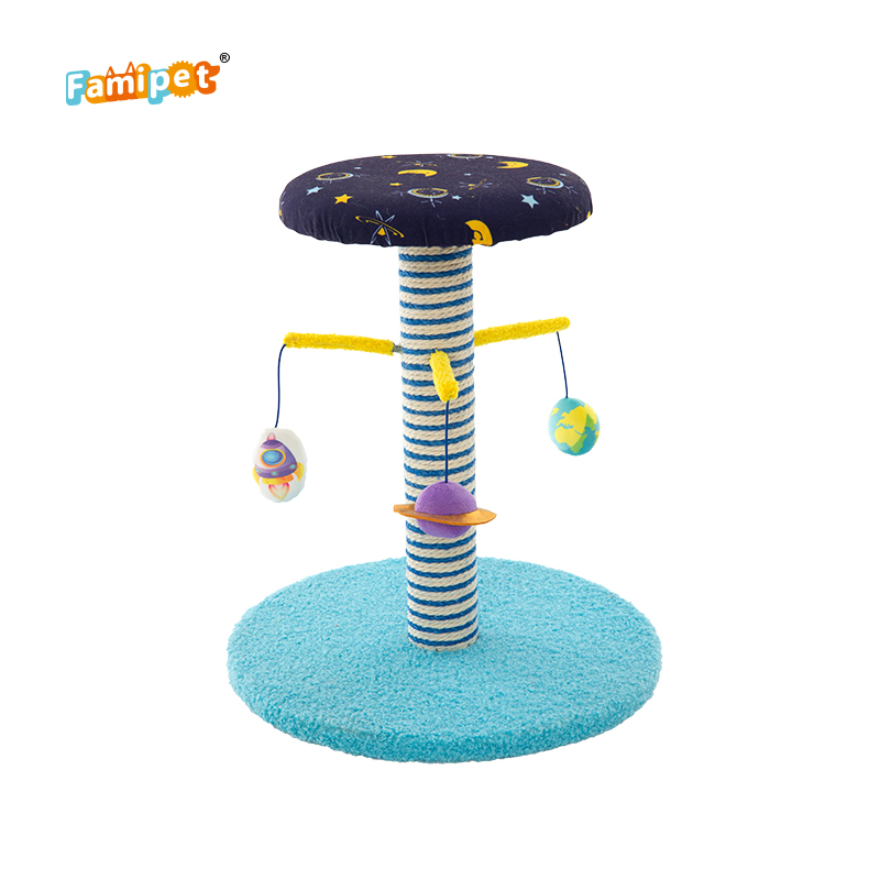Famipet Custom Wholesale New Space-Themed Design Cat Climbing Frame Scratch Post Cat Tree Tower
