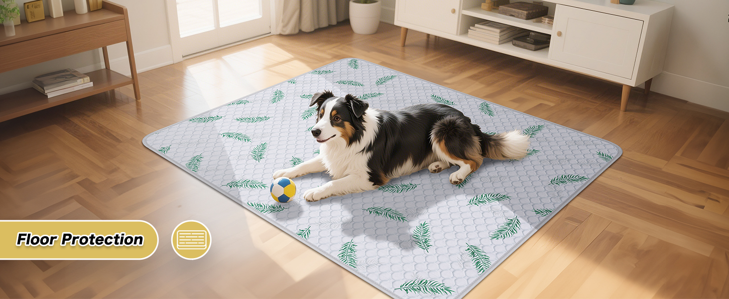 Washable Pee Pads for Dogs Non-Slip Waterproof Dog Mats for Floors, Fast-Absorbent Machine Washable Eco-Friendly
