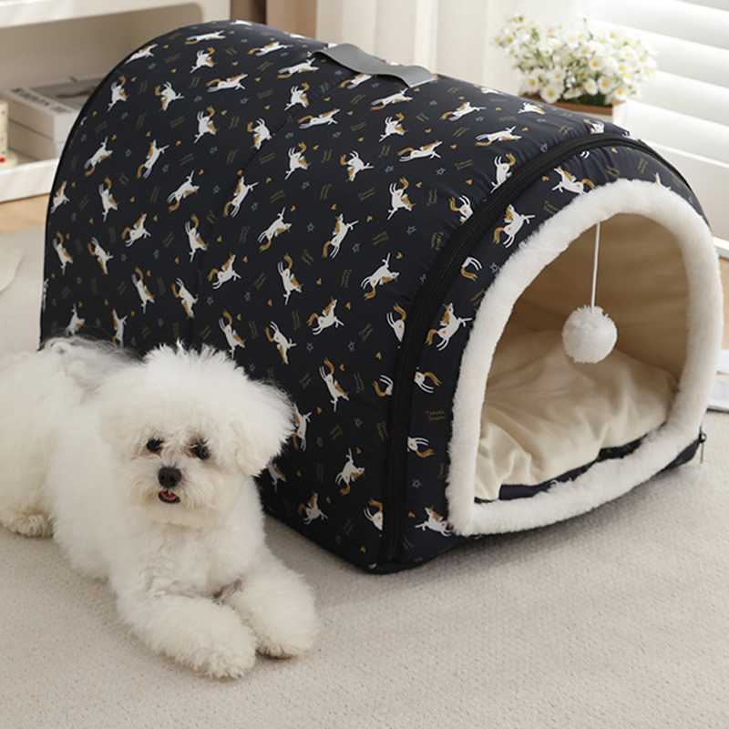 Wholesale Dog House Portable Foldable Winter Warm Pet Tent &amp; Cat Cave Bed