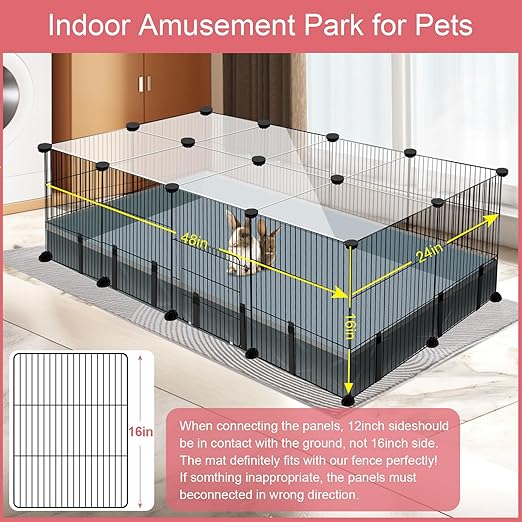 Hot Sale Modern DIY Dog Playpen Solid Steel Iron Net Fence Safe Pet Enclosure for Cat and Small Animals Indoor Play