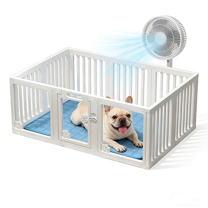 Superior Quality Modern Plastic Dog Playpen Easy Assemble Foldable Kennel Enclosure Easy Clean Feature for Small/Medium Puppies