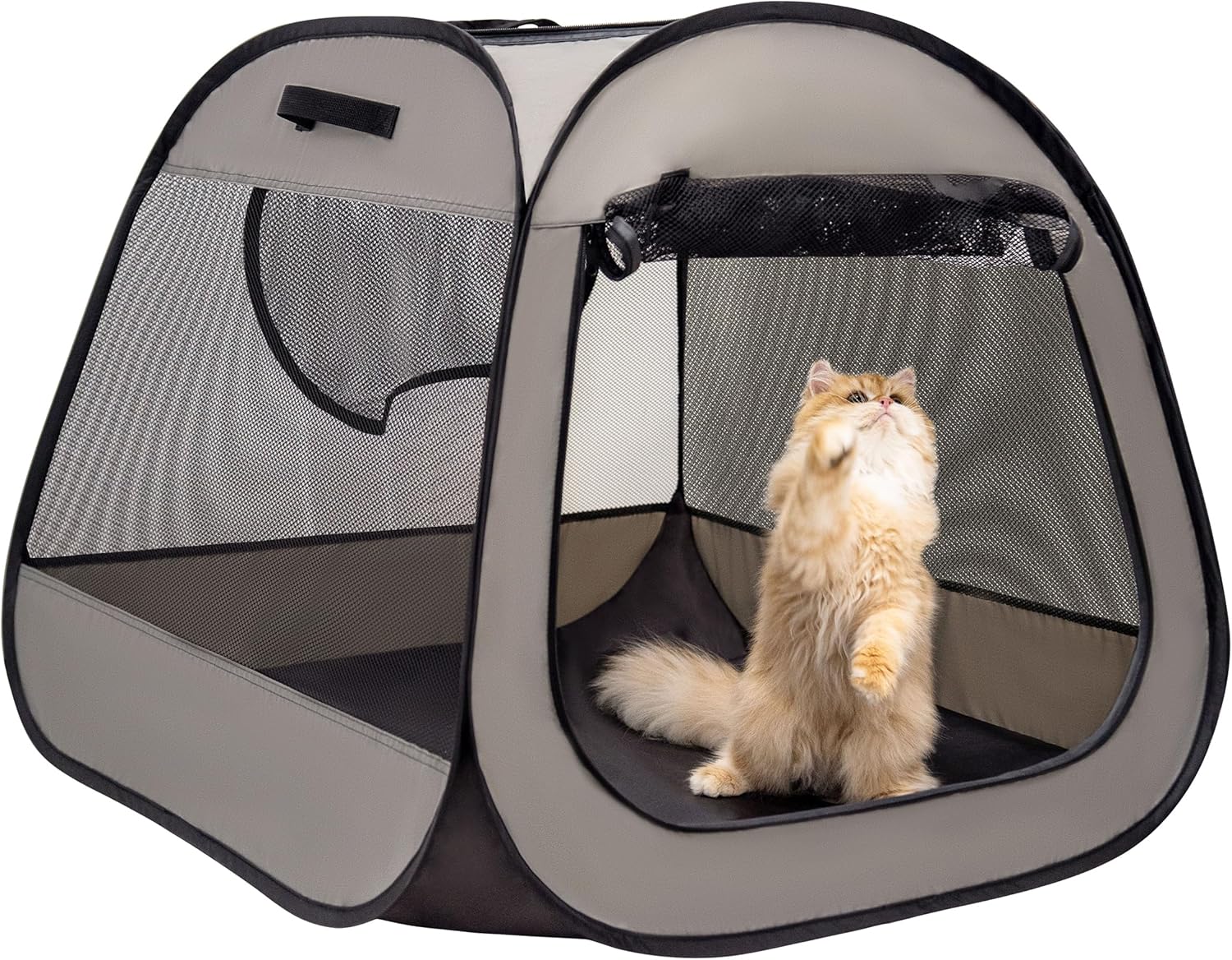 Portable Cat Playpen Foldable Pet Tent for Indoor Outdoor Cat Dog Play Enclosure