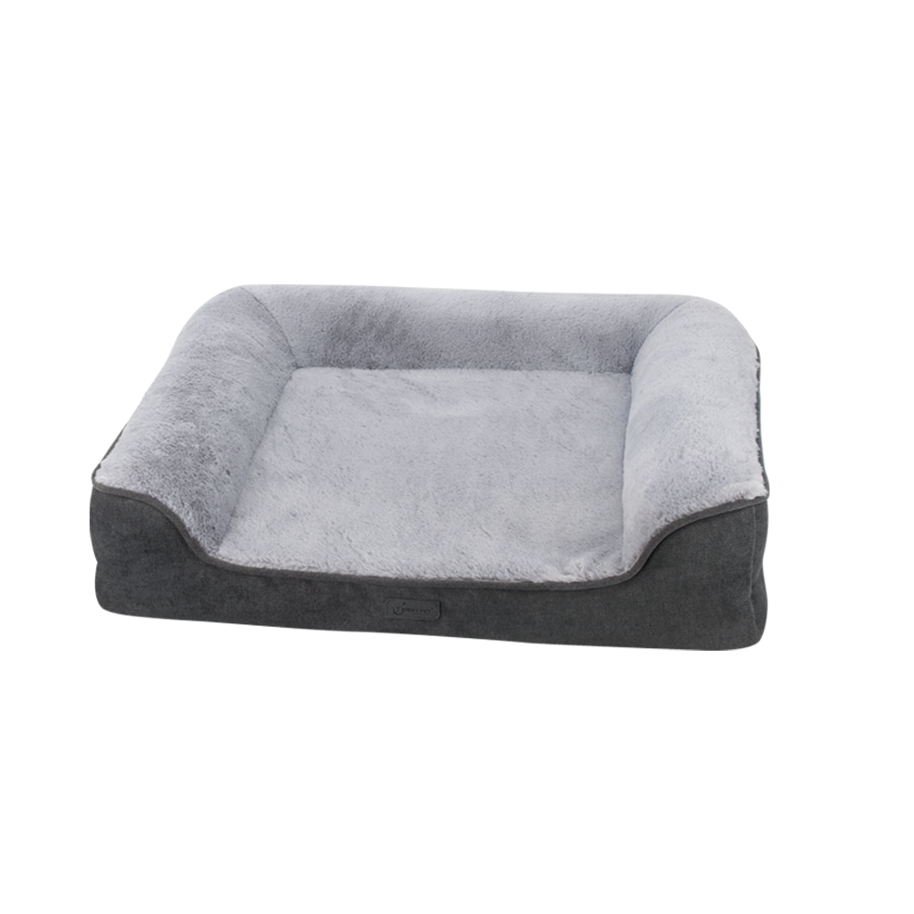 New Design Dog Sofa Orthopedic Lounge Pet Bed Plush Memory Foam Large Luxury Dog Sofa Bed for PE Bag