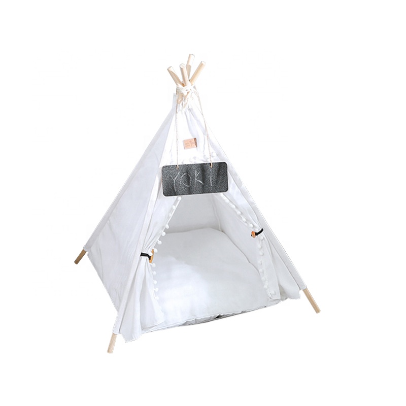 Outdoor Portable Teepee Ent Wholesale Foldable Removable Pet Tent Cat Dog House for Puppy Sleeping Bed