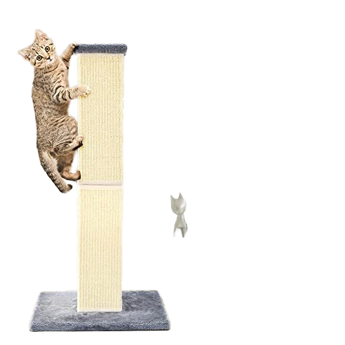 Kangdarpet Wall Mounted Cat Scratching Post for Adult Cat Kittens,Sisal Cat Scratching Pad,Scratcher for Kitty Health