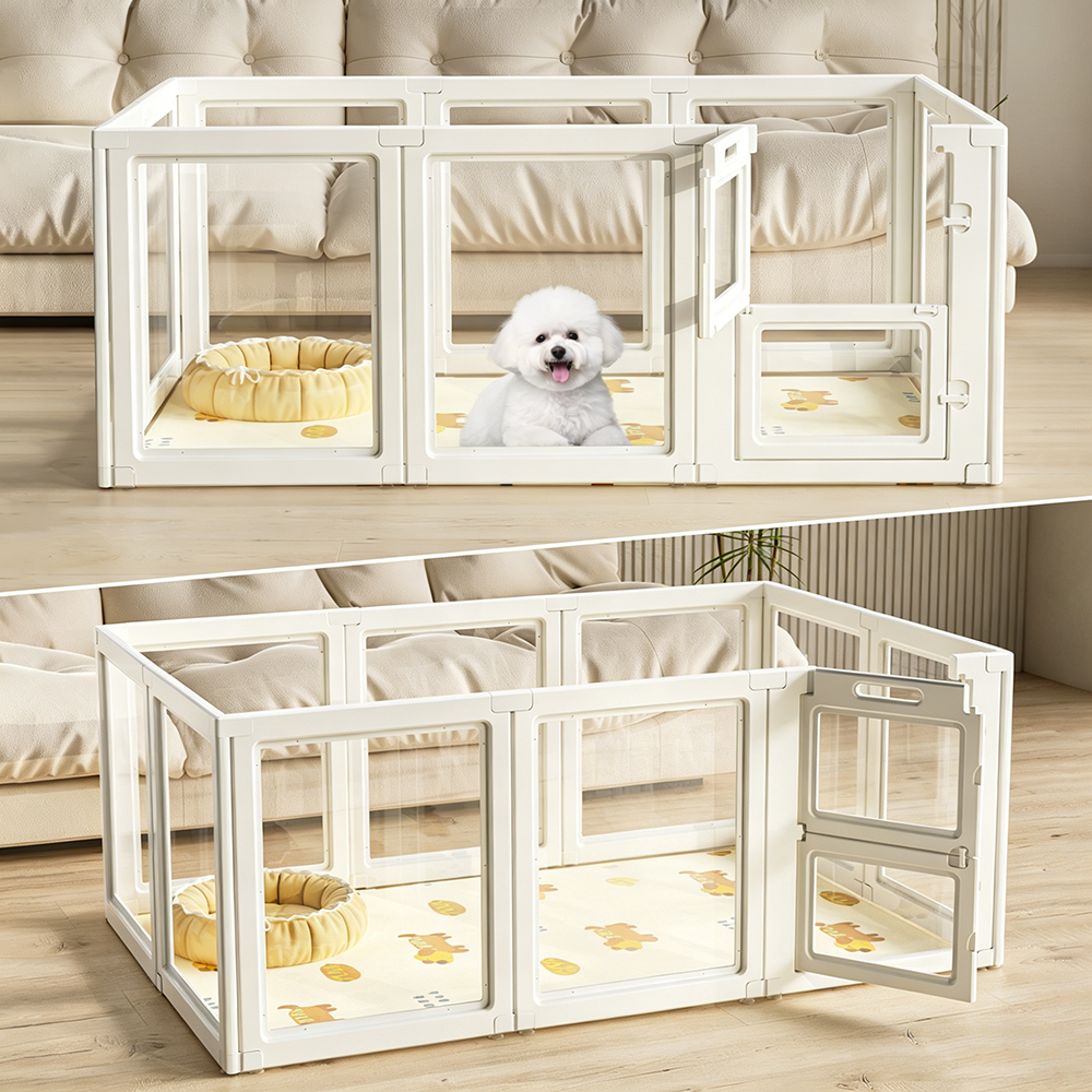 Wholesale Modular Clear Acrylic Pet Playpen, Indoor Puppy Training Dog Pen For Household &amp; Pet Store