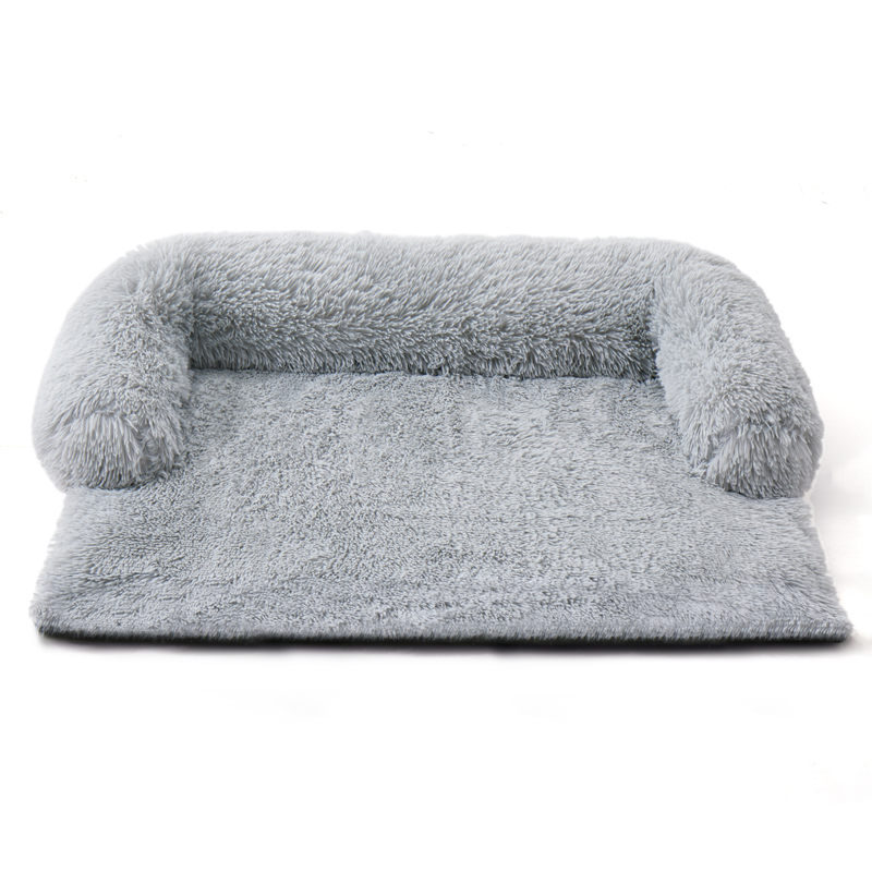 New Designed Pet Dog Sofa Bed With Blanket Luxury Washable Removable Cover Fluffy Pet Dog Bed Cat Sofa Seat Dog Car Seat