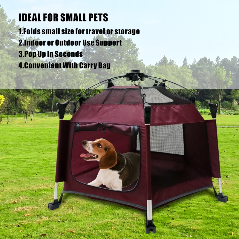 Prodigy PF001 Durable Waterproof Pet House Camping Tent Portable Pet Bed Tent Pet Playpen Tent for Small Animals