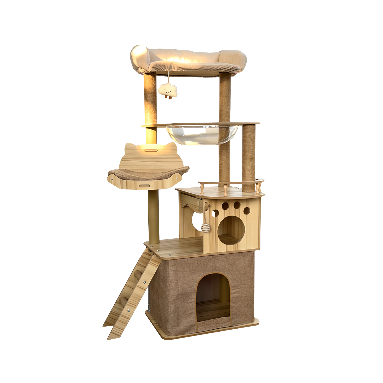 Cross-Border Cat Climbing Frame All-in-One Small Apartment Space-Saving Jumping Platform Home Cat Tree Cat Toy Model Y-39