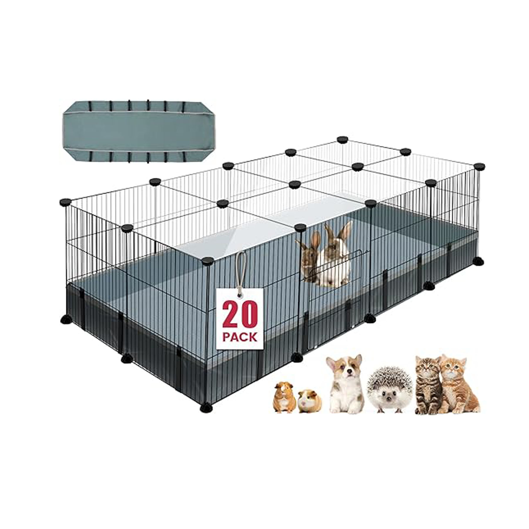 Hot Sale Modern DIY Dog Playpen Solid Steel Iron Net Fence Safe Pet Enclosure for Cat and Small Animals Indoor Play