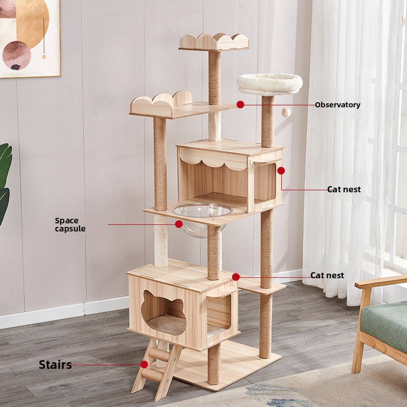 Pet Supplies Super Large Cat Climbing Frame Large Pet Nest All Season Universal Pet Climbing Furniture Cat Jumping Platform