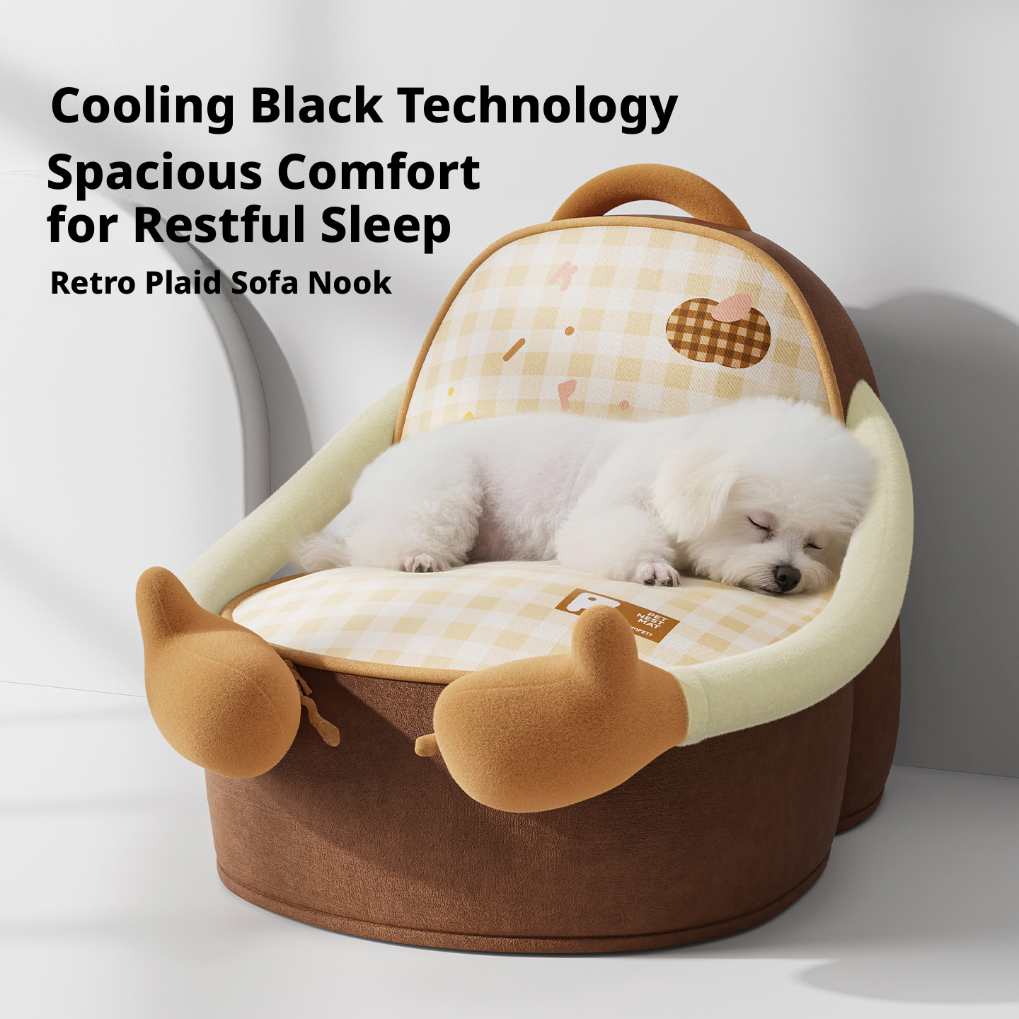 Four Seasons Corduroy Pet Sofa Bed Thickened Raised Nest Wear Resistant Dog Mat Cat Cushion for Indoor Use