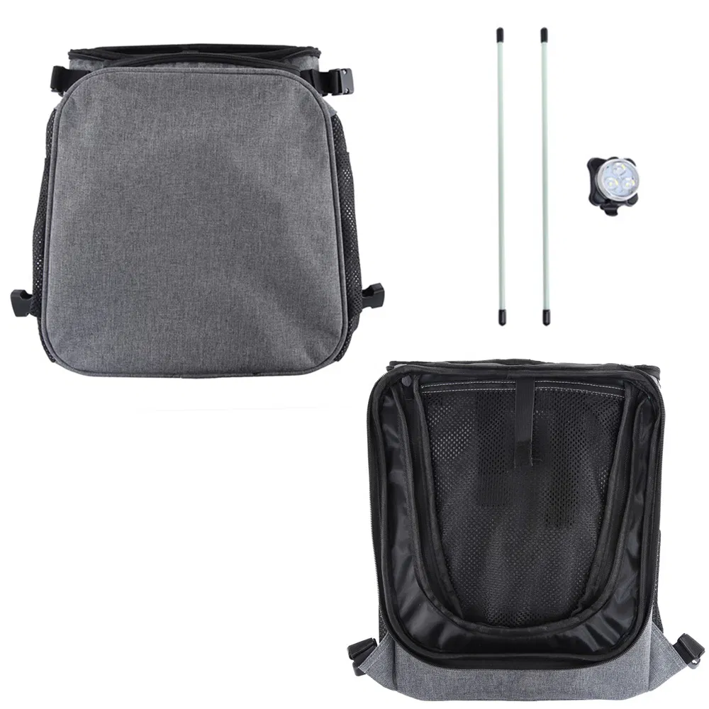 Foldable Pet Bike Basket Backpack for Outdoor Dog and Cat Travel
