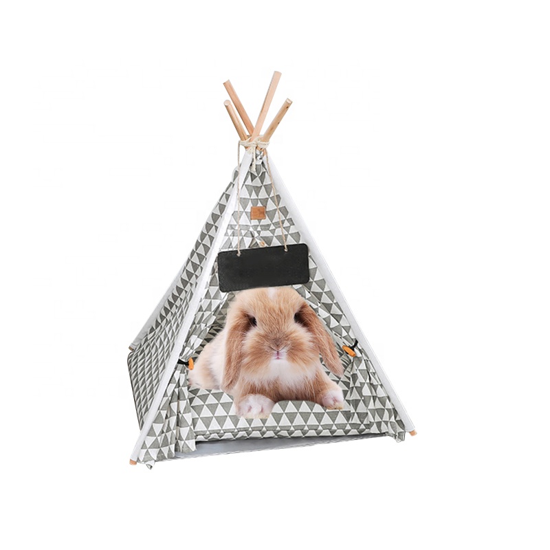 Outdoor Portable Teepee Ent Wholesale Foldable Removable Pet Tent Cat Dog House for Puppy Sleeping Bed
