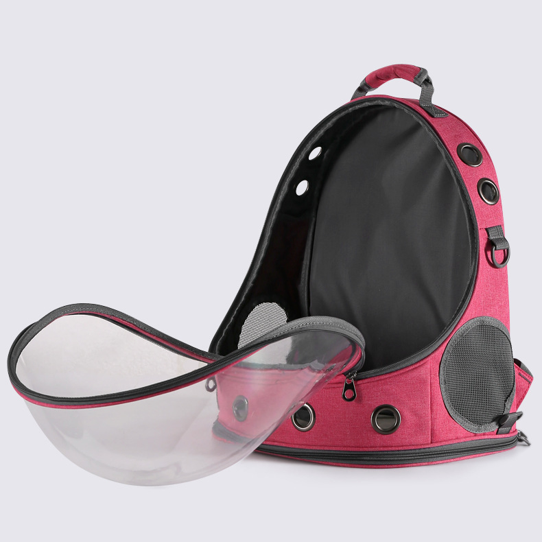 Outdoor Portable Capsule Viewing Pet Bag Double Shoulder Comfortable Breathable Large Space Cat Backpack Pet Products