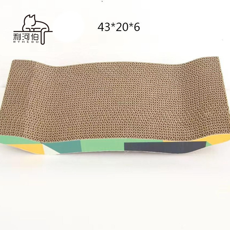 Wholesale Customized Luxury Modern Cat Scratching Board Luxury Style Paper Cat Scratching Post Eco-Friendly Carton Packing