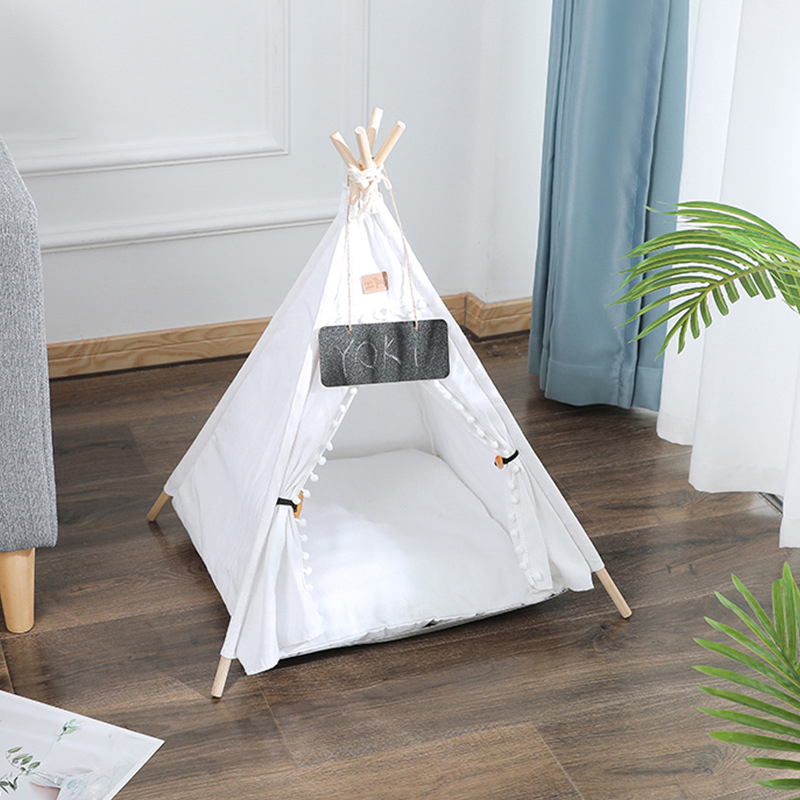 Wholesale Factory Outdoor Camping China Pop Up Portable Pet Dog Cat Teepee Bed Tent For Dogs