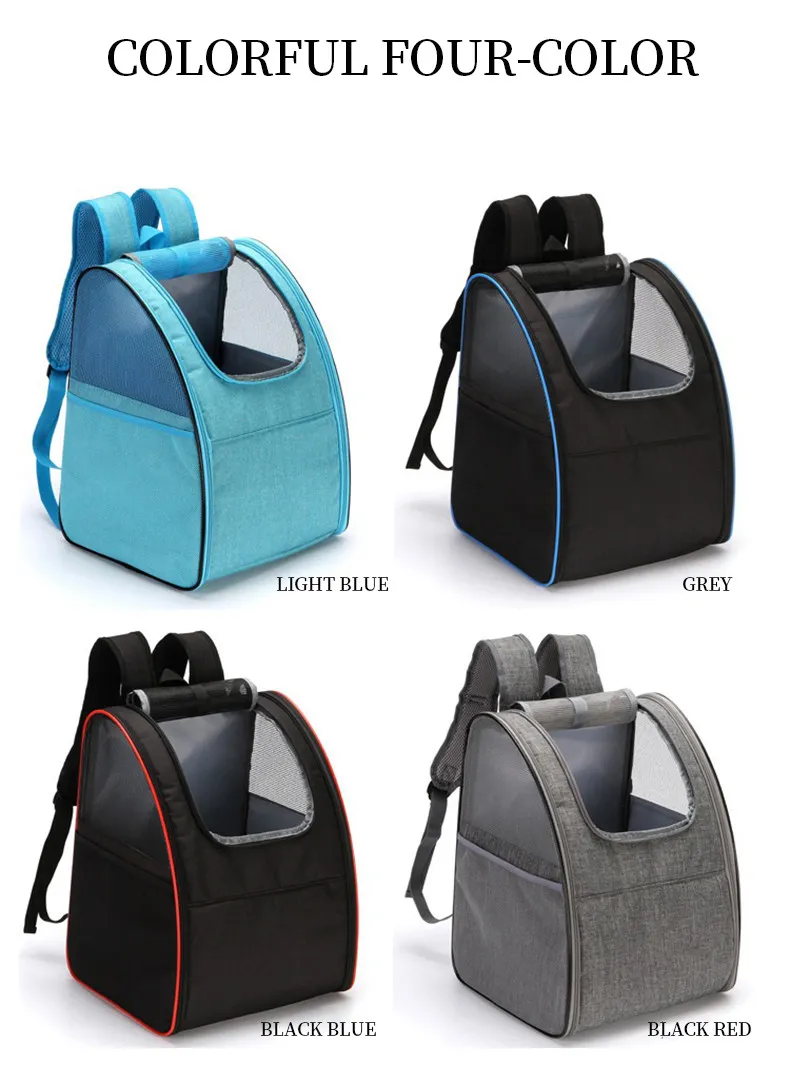 Expandable Breathable Mesh Pet Carrier Backpack Bag
