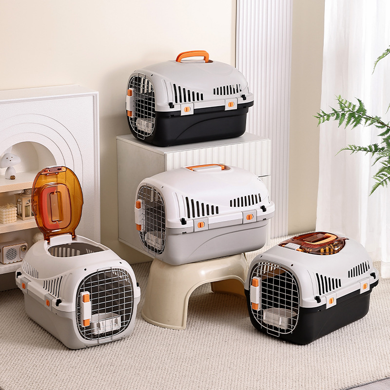 High Quality Cheap PP Plastic Pet Carrier/Pet Flight Cage/Dog Transport Box Travel Bag for Cars
