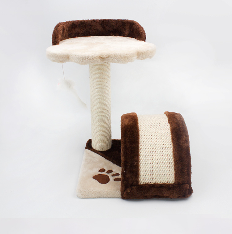 Cat Scratcher Most Popular Cats Sisal Arched Bridge Cat Tree Swing Mouse Strong Scratching Pillar Pet Supplies 2 Designs Stocked
