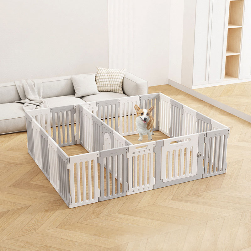 70cm Indoor Pet Playpen with Door Partition Plastic Cat Fence for Play Game Park for Baby and Small Animals
