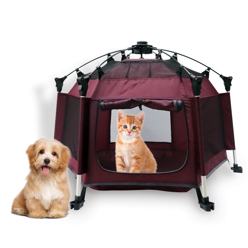 Prodigy PF001 Durable Waterproof Pet House Camping Tent Portable Pet Bed Tent Pet Playpen Tent for Small Animals