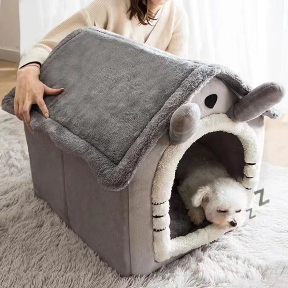 Foldable Pet House Removable Washable Cat House Puppy Cave Sofa Bed For Extra Small Dogs And Small Medium Cats