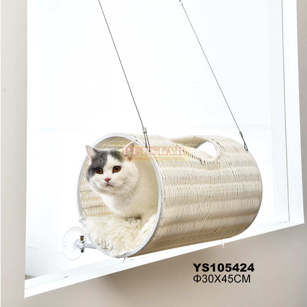 Cat Tree Rattan Modern Tall Cat Tower Scratching Posts Condos Top Perch Rattan Wooden Cat Tree