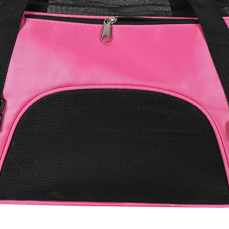 TIZE Pet Reflective Airline Approved Durable Breathable Foldable Soft Sided Mesh Outdoor Pet Dog Carrier Carrying Travel Bag