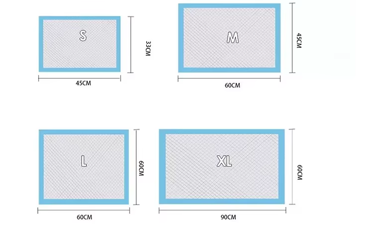 Disposable Puppy Diapers Absorption Training Pet Pee Waterproof Wood Wee Pads Cotton Bamboo Material Rechargeable Feature
