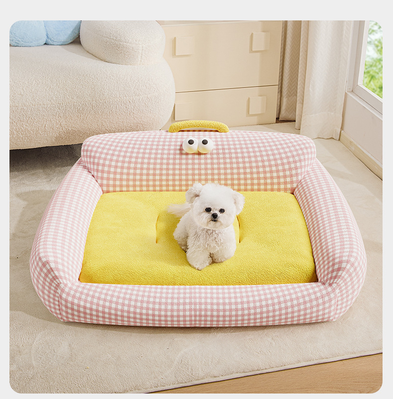 Factory Wholesale Eco-friendly Fashion New Design Dog Bed All Seasons Thickened Pet Sofa Removable Washable Small Dog Cat