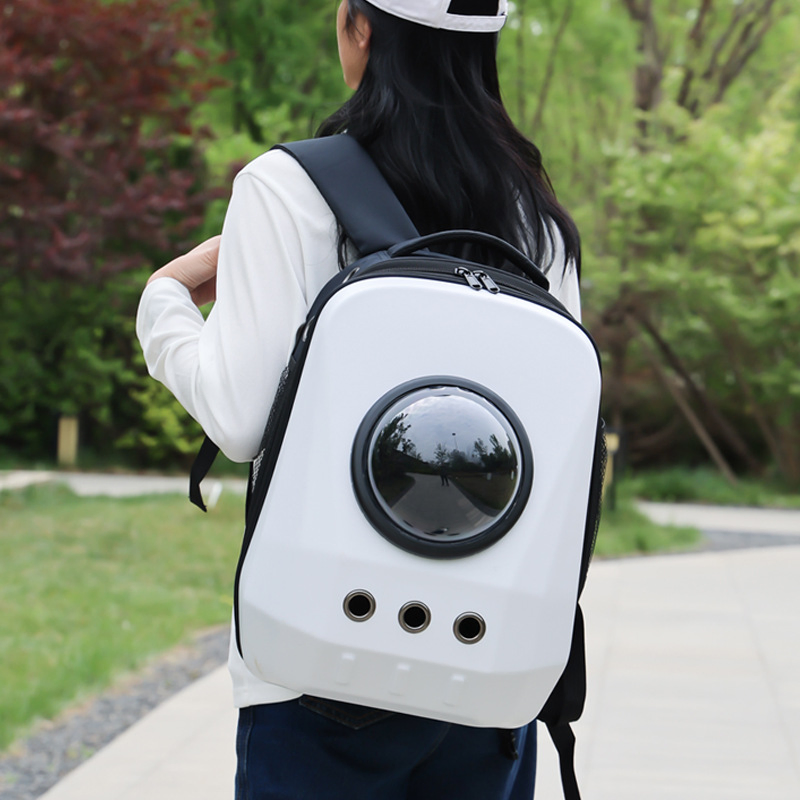 Black Quality Pet Supply Custom Factory Wholesale Dog Bag Portable Cat Carrier Brethable Backpack