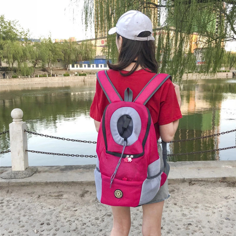 Pet Backpack Dog Backpack Chest Bag out Portable Travel Breathable Dog Bag Pet Supplies Backpack Cat Bag